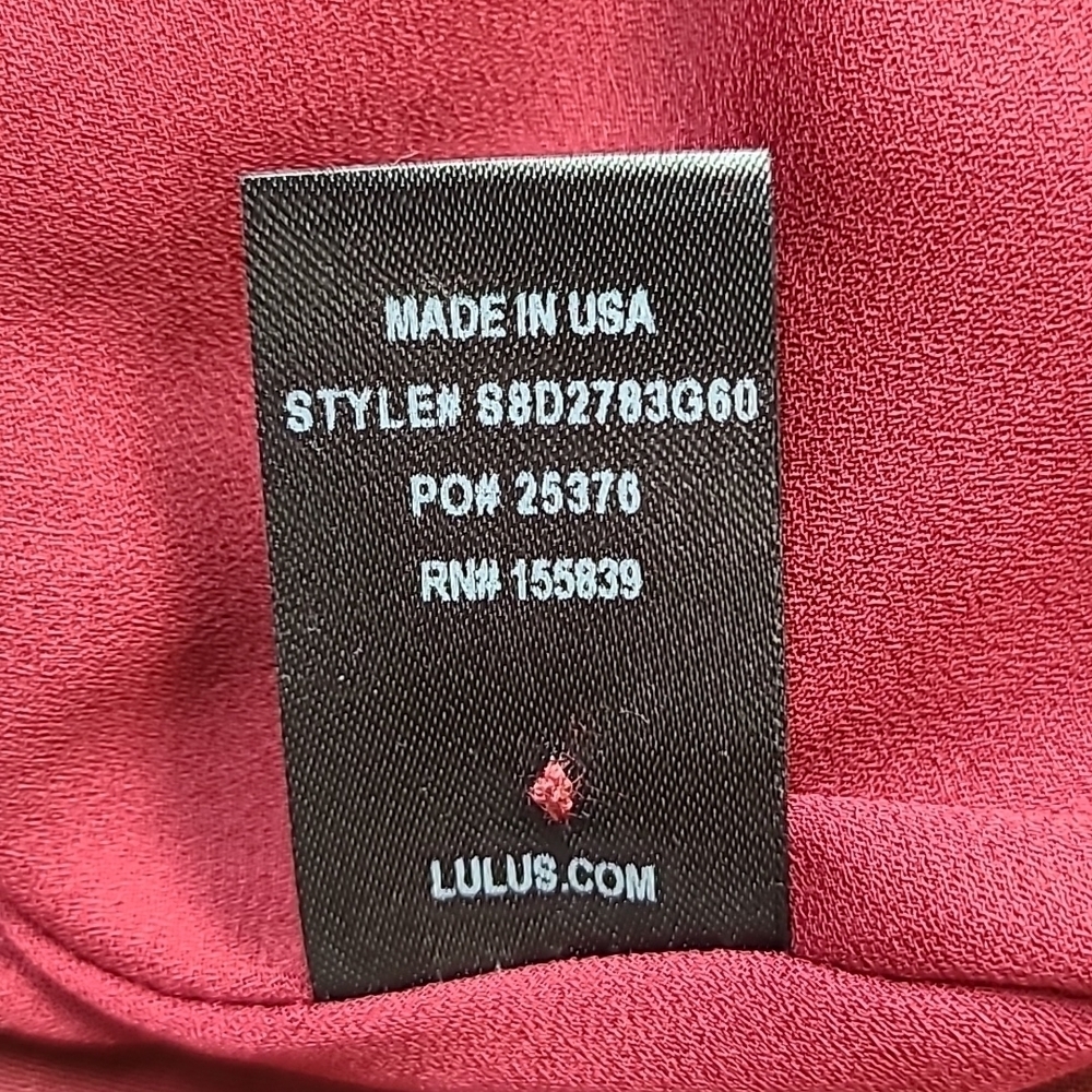 New With Tags Lulus A-line Faux Button Front Mini Dress Size S - Picture 9 of 9